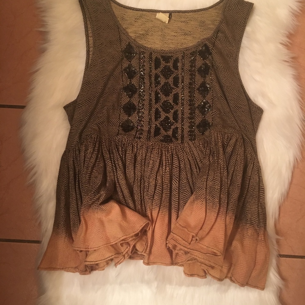 Anthropologie Top Peplum